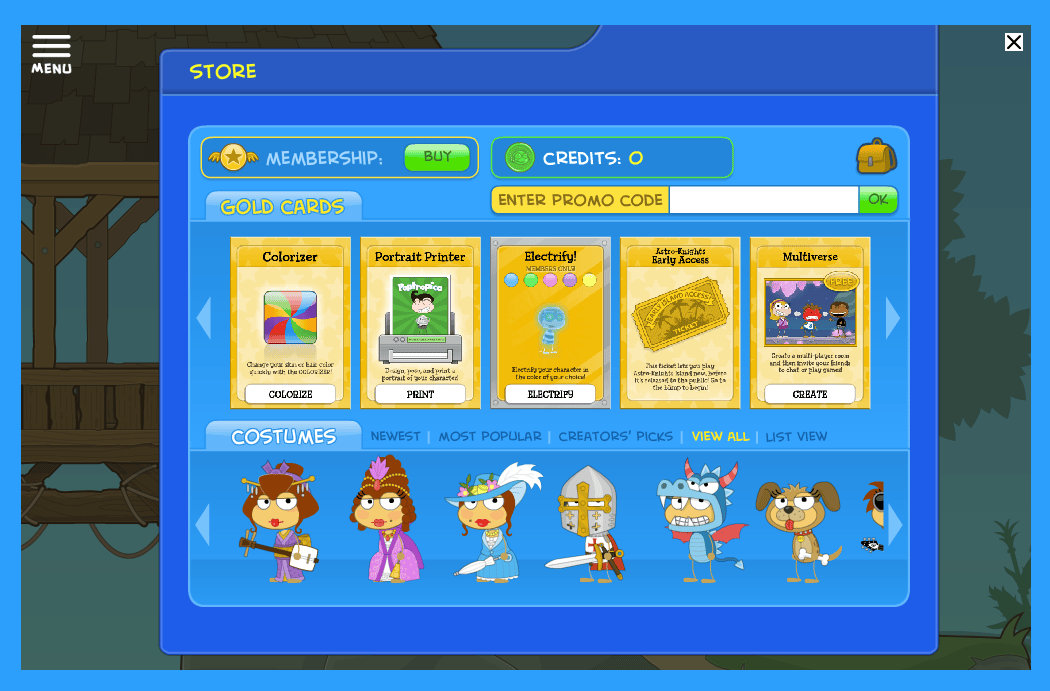 Poptropica Store
